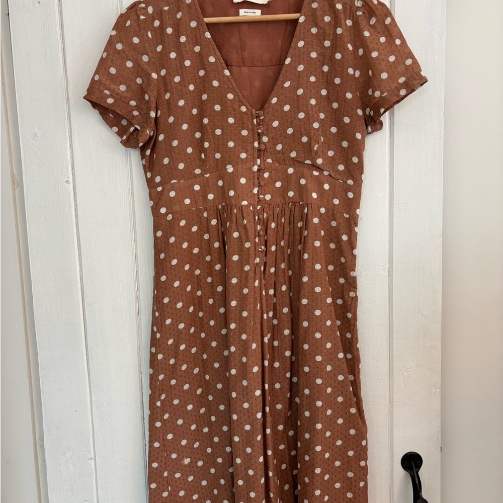Summery Polka Dot Midi Dress